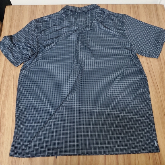 Callaway Opti Dry Golf Polo Shirt Men's Large Black Stretch Geometric Grid - Picture 5 of 5